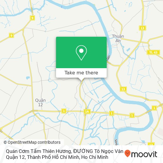 Quán Cơm Tấm Thiên Hương, ĐƯỜNG Tô Ngọc Vân Quận 12, Thành Phố Hồ Chí Minh map