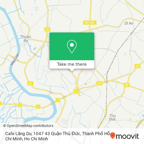 Cafe Lãng Du, 1047 43 Quận Thủ Đức, Thành Phố Hồ Chí Minh map