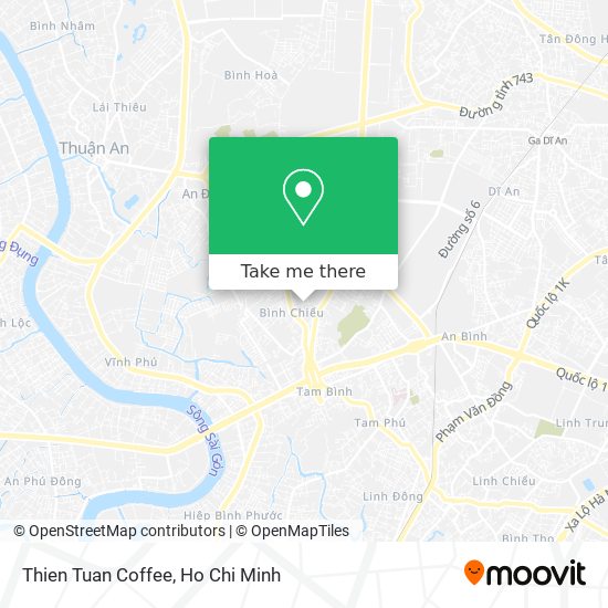 Thien Tuan Coffee map