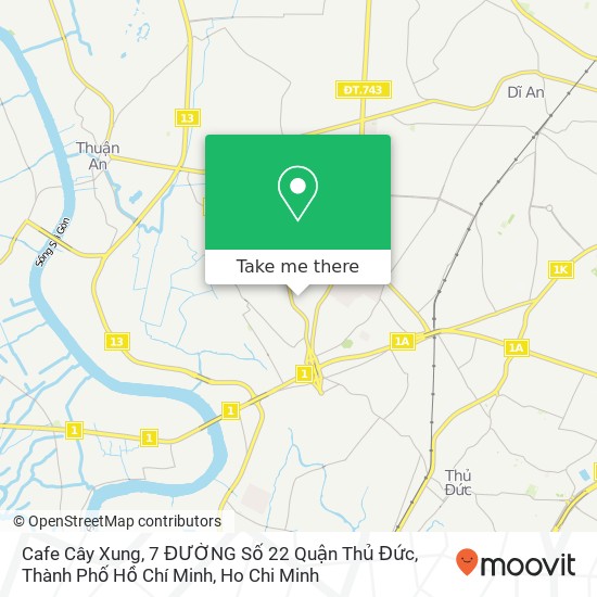 Cafe Cây Xung, 7 ĐƯỜNG Số 22 Quận Thủ Đức, Thành Phố Hồ Chí Minh map