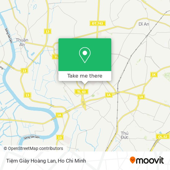 Tiệm Giày Hoàng Lan map