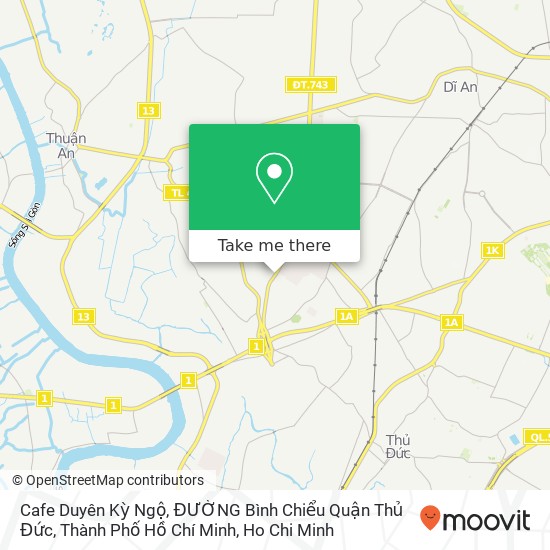 Cafe Duyên Kỳ Ngộ, ĐƯỜNG Bình Chiểu Quận Thủ Đức, Thành Phố Hồ Chí Minh map
