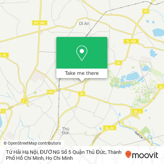 Tứ Hải Hà Nội, ĐƯỜNG Số 5 Quận Thủ Đức, Thành Phố Hồ Chí Minh map