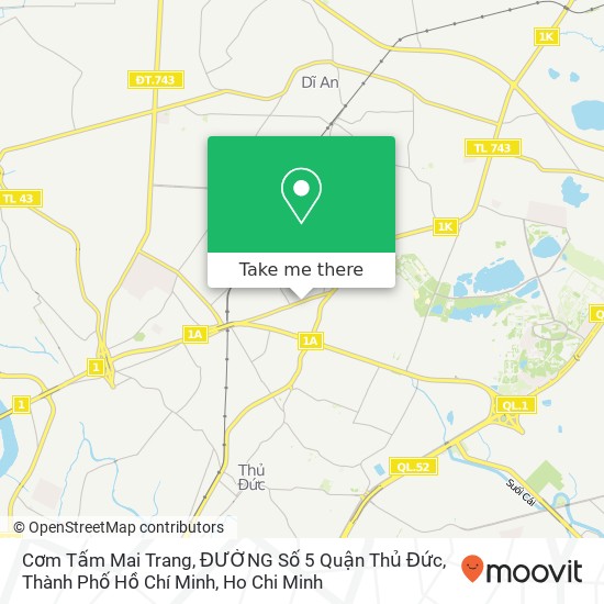 Cơm Tấm Mai Trang, ĐƯỜNG Số 5 Quận Thủ Đức, Thành Phố Hồ Chí Minh map