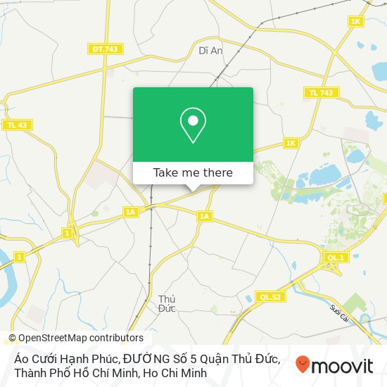 Áo Cưới Hạnh Phúc, ĐƯỜNG Số 5 Quận Thủ Đức, Thành Phố Hồ Chí Minh map