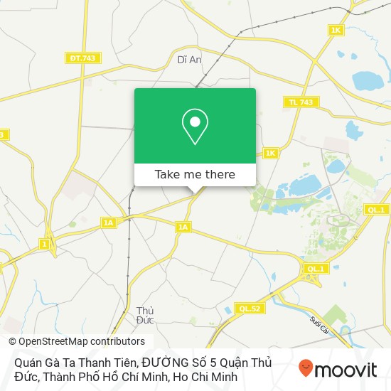 Quán Gà Ta Thanh Tiên, ĐƯỜNG Số 5 Quận Thủ Đức, Thành Phố Hồ Chí Minh map