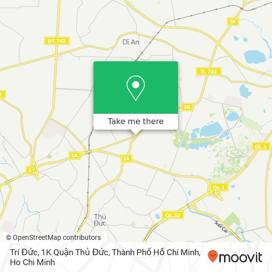 Trí Đức, 1K Quận Thủ Đức, Thành Phố Hồ Chí Minh map