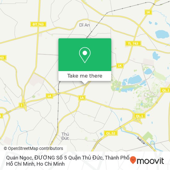 Quán Ngoc, ĐƯỜNG Số 5 Quận Thủ Đức, Thành Phố Hồ Chí Minh map