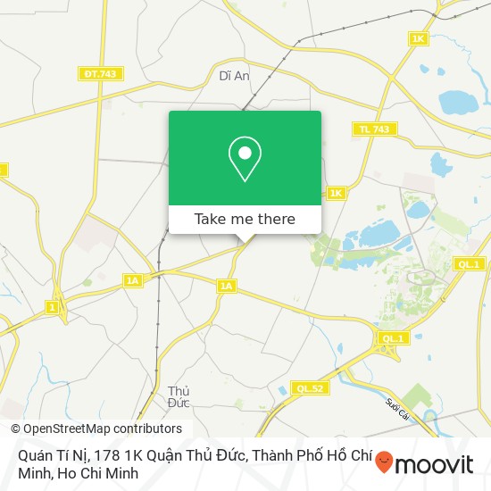Quán Tí Nị, 178 1K Quận Thủ Đức, Thành Phố Hồ Chí Minh map