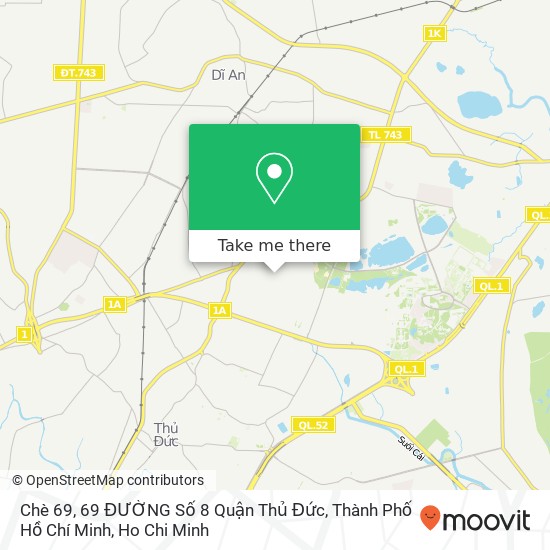 Chè 69, 69 ĐƯỜNG Số 8 Quận Thủ Đức, Thành Phố Hồ Chí Minh map