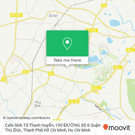 Cafe Sinh Tố Thanh Huyền, 190 ĐƯỜNG Số 8 Quận Thủ Đức, Thành Phố Hồ Chí Minh map