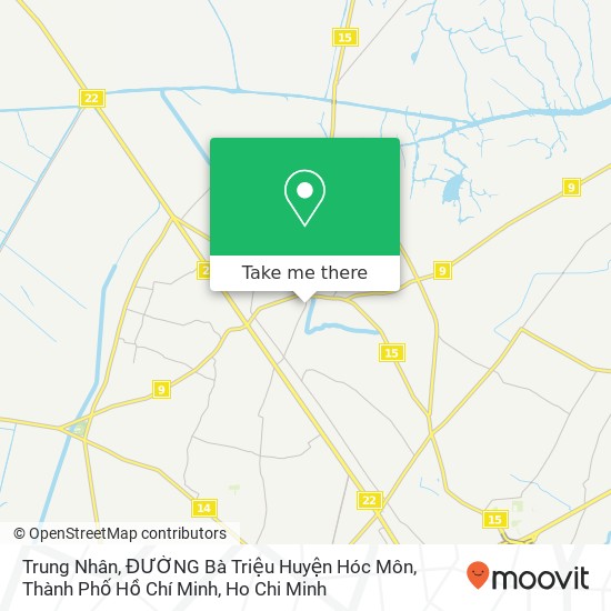 Trung Nhân, ĐƯỜNG Bà Triệu Huyện Hóc Môn, Thành Phố Hồ Chí Minh map