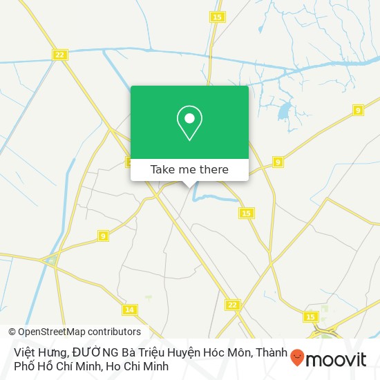 Việt Hưng, ĐƯỜNG Bà Triệu Huyện Hóc Môn, Thành Phố Hồ Chí Minh map