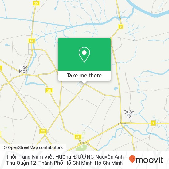 Thời Trang Nam Việt Hương, ĐƯỜNG Nguyễn Ảnh Thủ Quận 12, Thành Phố Hồ Chí Minh map