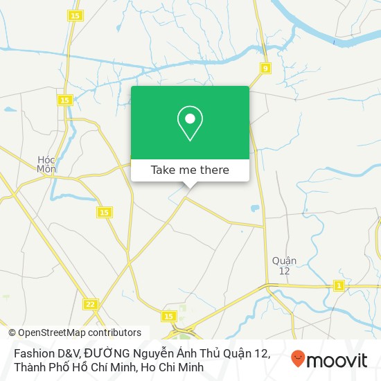 Fashion D&V, ĐƯỜNG Nguyễn Ảnh Thủ Quận 12, Thành Phố Hồ Chí Minh map