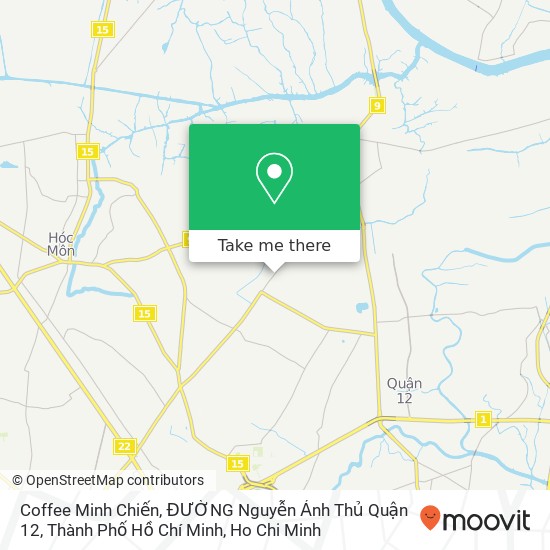 Coffee Minh Chiến, ĐƯỜNG Nguyễn Ảnh Thủ Quận 12, Thành Phố Hồ Chí Minh map