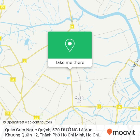 Quán Cơm Ngọc Quỳnh, 570 ĐƯỜNG Lê Văn Khương Quận 12, Thành Phố Hồ Chí Minh map