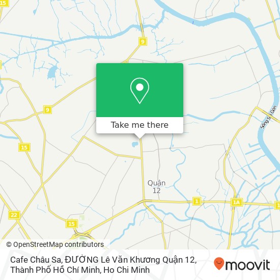 Cafe Châu Sa, ĐƯỜNG Lê Văn Khương Quận 12, Thành Phố Hồ Chí Minh map