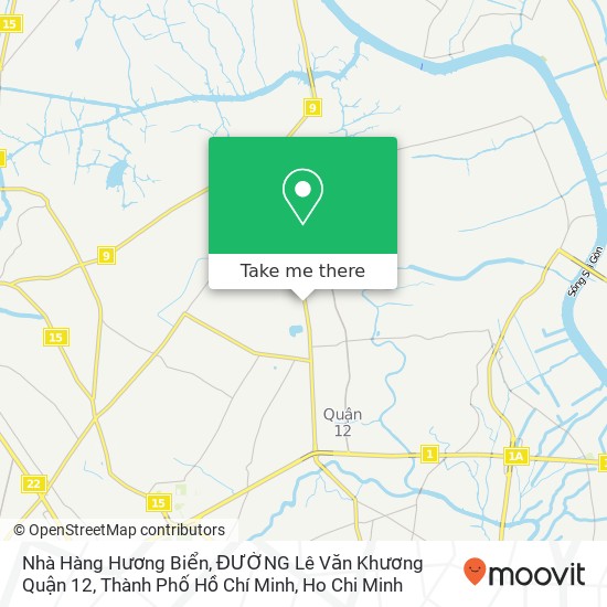 Nhà Hàng Hương Biển, ĐƯỜNG Lê Văn Khương Quận 12, Thành Phố Hồ Chí Minh map