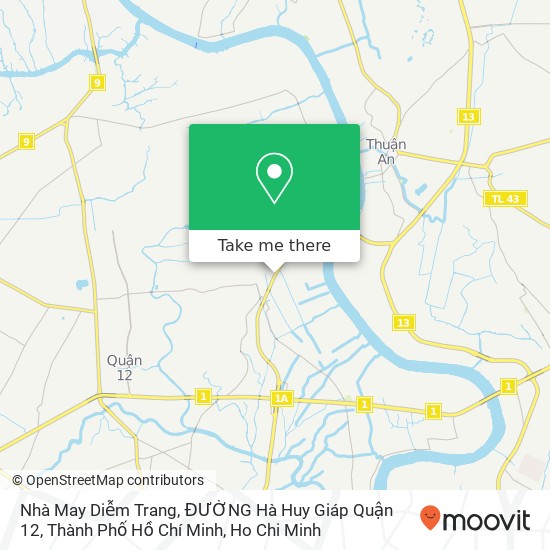 Nhà May Diễm Trang, ĐƯỜNG Hà Huy Giáp Quận 12, Thành Phố Hồ Chí Minh map