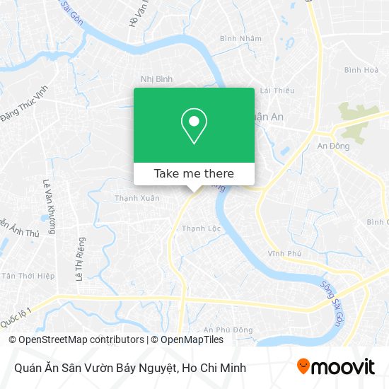 How to get to Quán Ăn Sân Vườn Bảy Nguyệt in Quận 12 by Bus?