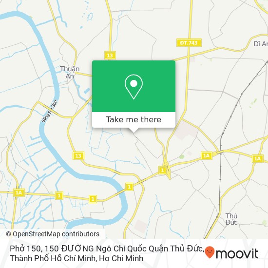 Phở 150, 150 ĐƯỜNG Ngô Chí Quốc Quận Thủ Đức, Thành Phố Hồ Chí Minh map