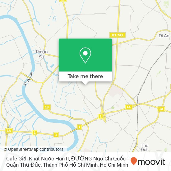 Cafe Giải Khát Ngọc Hân II, ĐƯỜNG Ngô Chí Quốc Quận Thủ Đức, Thành Phố Hồ Chí Minh map