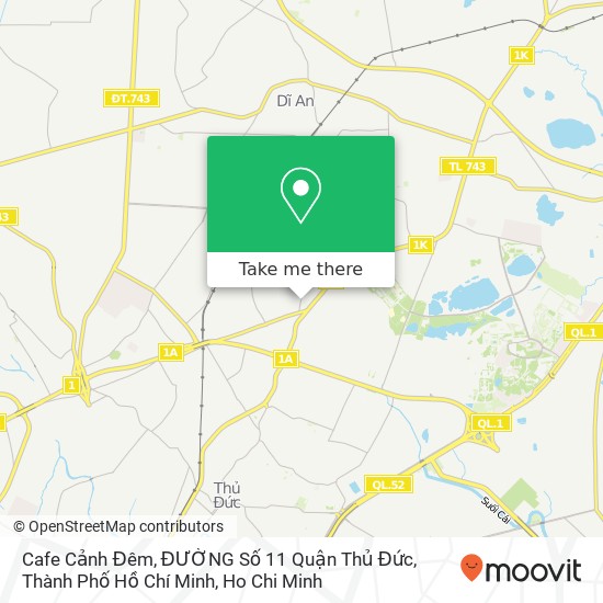 Cafe Cảnh Đêm, ĐƯỜNG Số 11 Quận Thủ Đức, Thành Phố Hồ Chí Minh map