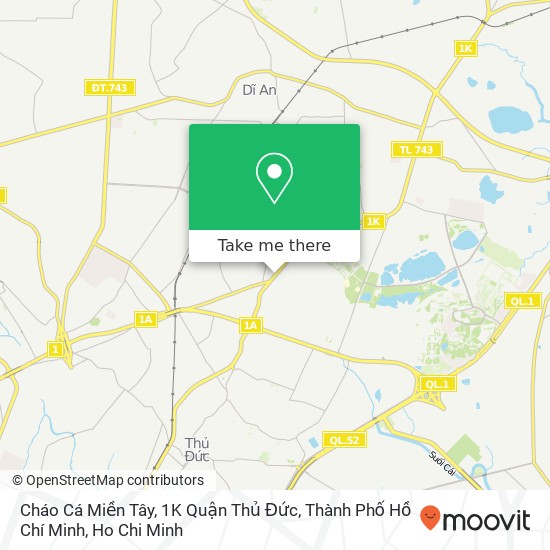 Cháo Cá Miền Tây, 1K Quận Thủ Đức, Thành Phố Hồ Chí Minh map