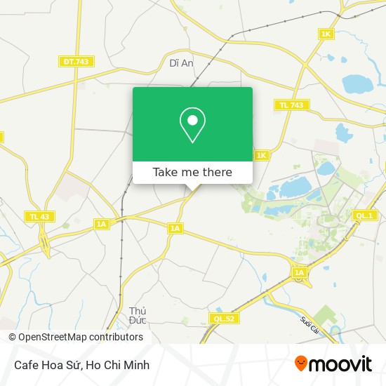 Cafe Hoa Sứ map