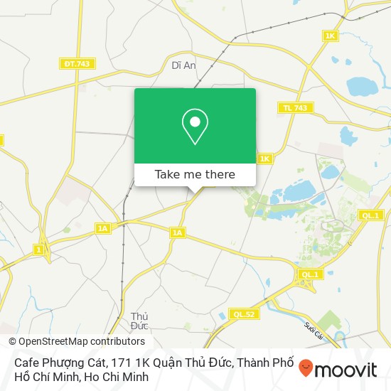 Cafe Phượng Cát, 171 1K Quận Thủ Đức, Thành Phố Hồ Chí Minh map