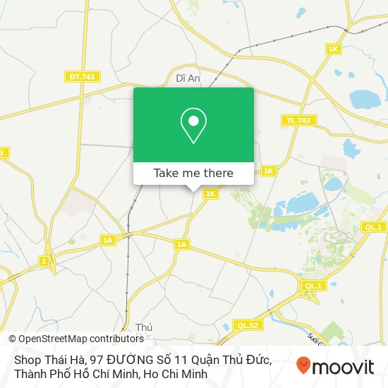 Shop Thái Hà, 97 ĐƯỜNG Số 11 Quận Thủ Đức, Thành Phố Hồ Chí Minh map