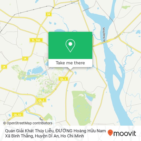 Quán Giải Khát Thúy Liễu, ĐƯỜNG Hoàng Hữu Nam Xã Bình Thắng, Huyện Dĩ An map