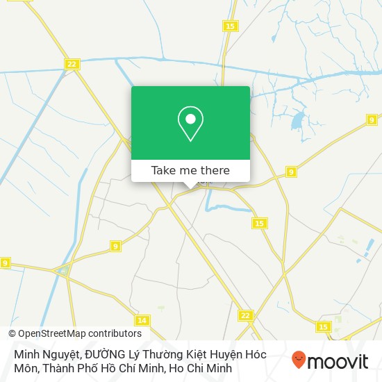 Minh Nguyệt, ĐƯỜNG Lý Thường Kiệt Huyện Hóc Môn, Thành Phố Hồ Chí Minh map