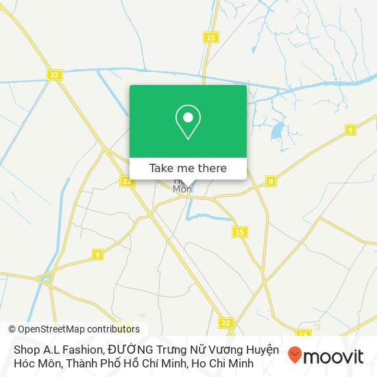 Shop A.L Fashion, ĐƯỜNG Trưng Nữ Vương Huyện Hóc Môn, Thành Phố Hồ Chí Minh map