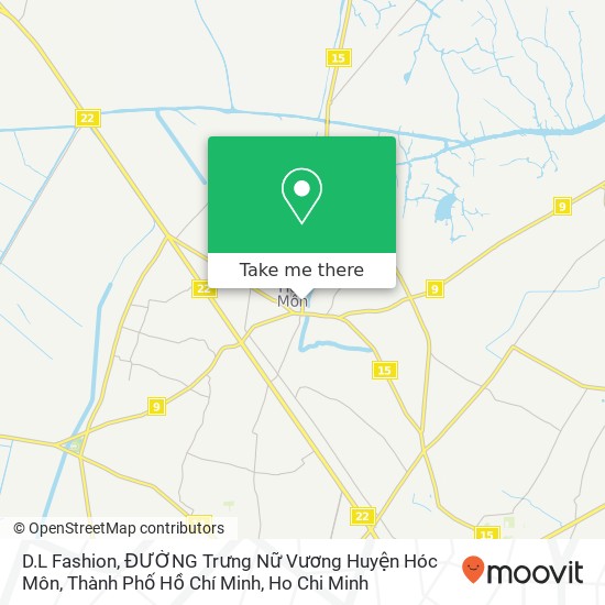 D.L Fashion, ĐƯỜNG Trưng Nữ Vương Huyện Hóc Môn, Thành Phố Hồ Chí Minh map