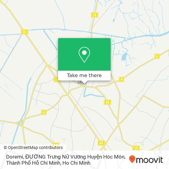 Doremi, ĐƯỜNG Trưng Nữ Vương Huyện Hóc Môn, Thành Phố Hồ Chí Minh map