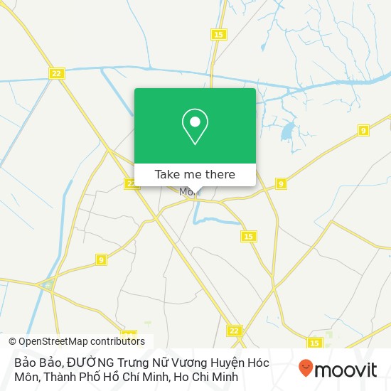 Bảo Bảo, ĐƯỜNG Trưng Nữ Vương Huyện Hóc Môn, Thành Phố Hồ Chí Minh map