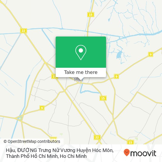 Hậu, ĐƯỜNG Trưng Nữ Vương Huyện Hóc Môn, Thành Phố Hồ Chí Minh map