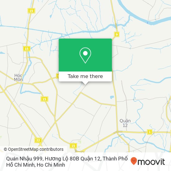 Quán Nhậu 999, Hương Lộ 80B Quận 12, Thành Phố Hồ Chí Minh map