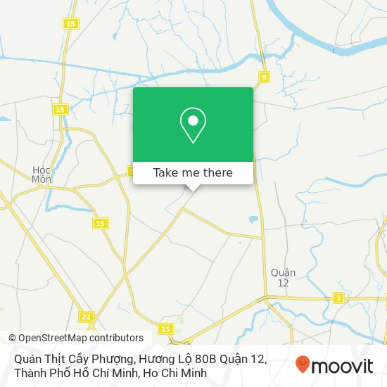 Quán Thịt Cầy Phượng, Hương Lộ 80B Quận 12, Thành Phố Hồ Chí Minh map