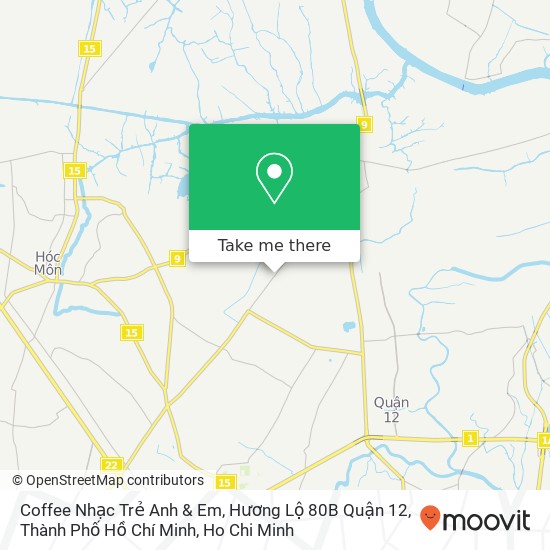 Coffee Nhạc Trẻ Anh & Em, Hương Lộ 80B Quận 12, Thành Phố Hồ Chí Minh map