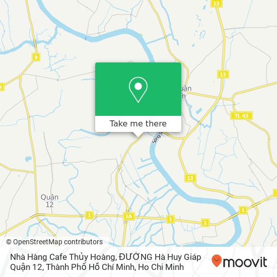 Nhà Hàng Cafe Thủy Hoàng, ĐƯỜNG Hà Huy Giáp Quận 12, Thành Phố Hồ Chí Minh map