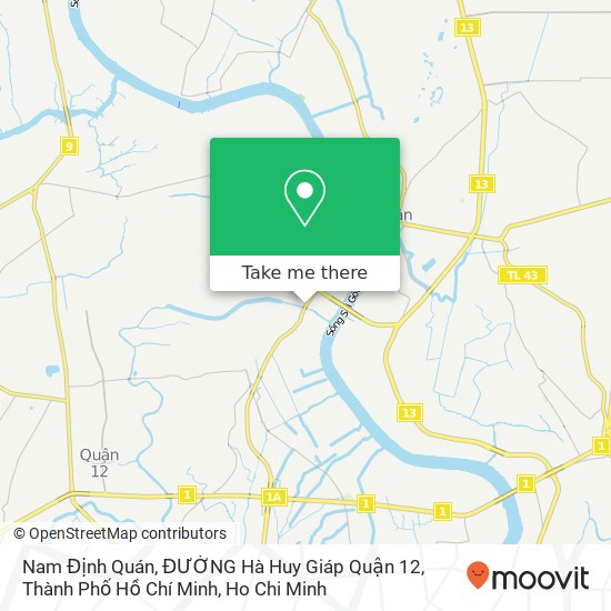 Nam Định Quán, ĐƯỜNG Hà Huy Giáp Quận 12, Thành Phố Hồ Chí Minh map