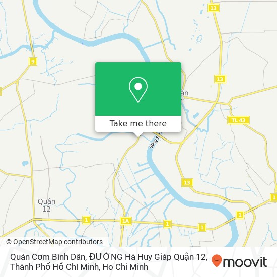 Quán Cơm Bình Dân, ĐƯỜNG Hà Huy Giáp Quận 12, Thành Phố Hồ Chí Minh map