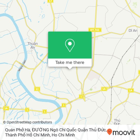 Quán Phở Hà, ĐƯỜNG Ngô Chí Quốc Quận Thủ Đức, Thành Phố Hồ Chí Minh map