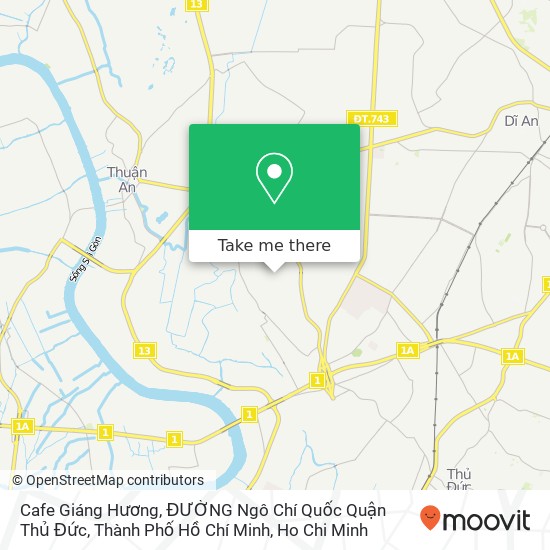 Cafe Giáng Hương, ĐƯỜNG Ngô Chí Quốc Quận Thủ Đức, Thành Phố Hồ Chí Minh map