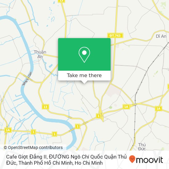 Cafe Giọt Đắng II, ĐƯỜNG Ngô Chí Quốc Quận Thủ Đức, Thành Phố Hồ Chí Minh map