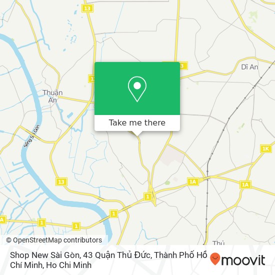 Shop New Sài Gòn, 43 Quận Thủ Đức, Thành Phố Hồ Chí Minh map