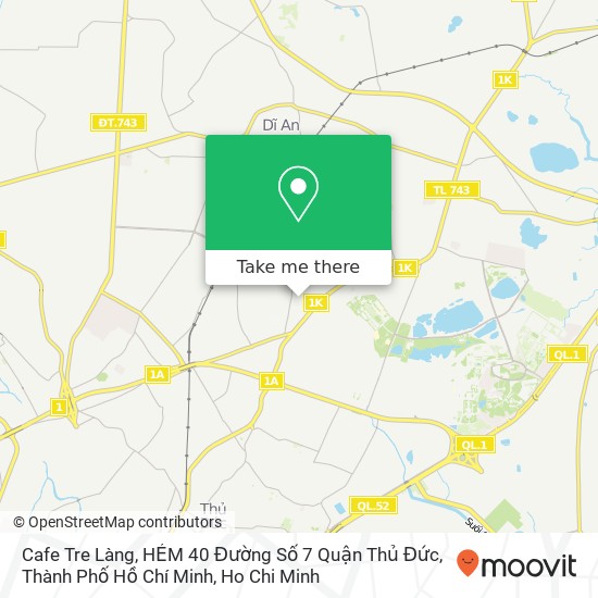Cafe Tre Làng, HẺM 40 Đường Số 7 Quận Thủ Đức, Thành Phố Hồ Chí Minh map